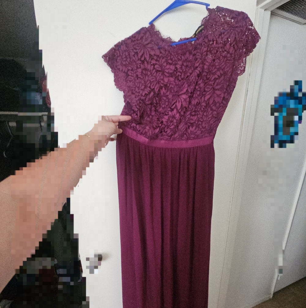 Miusol Magenta Lace Dress